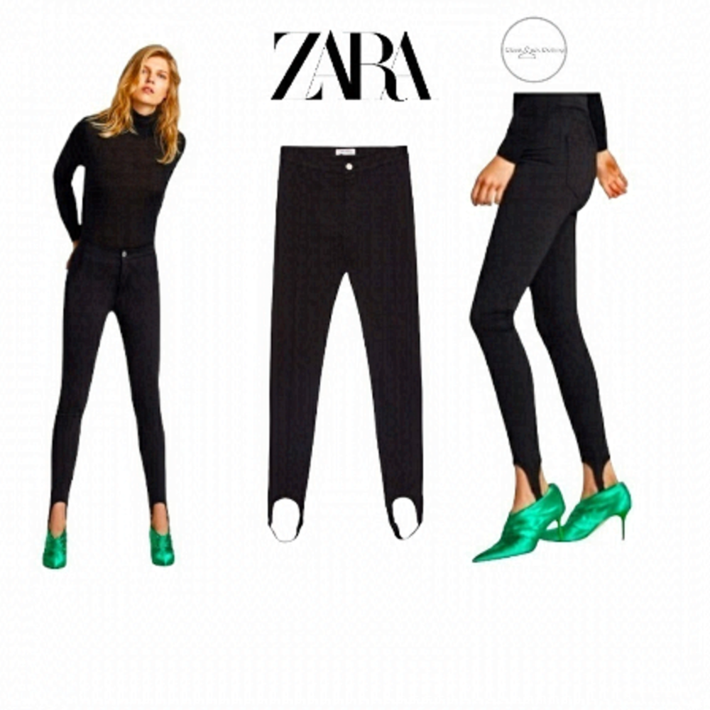 𝅺ZARA The High Waist with Black Fuseau
